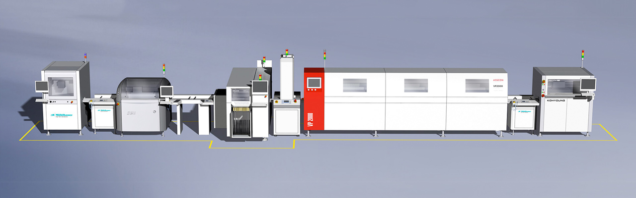 SMT line in Germany, with State-of-the-art machines and the latest Technology.